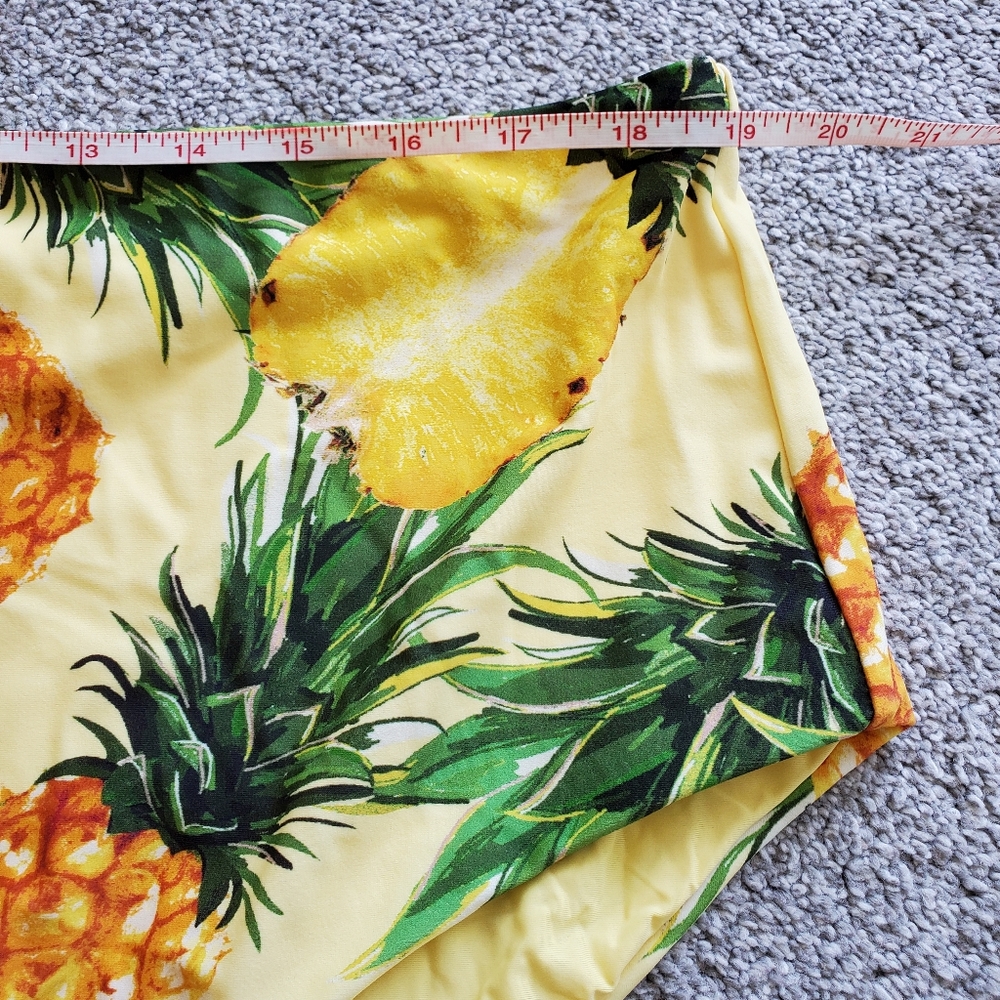 Anthropologie plus printed high waist bikini bottoms, 3X, yellow - Picture 6 of 8